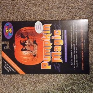 Looney Tunes Taz Tattoo Pumpkin Magic 1996 Vintage Halloween Decor New